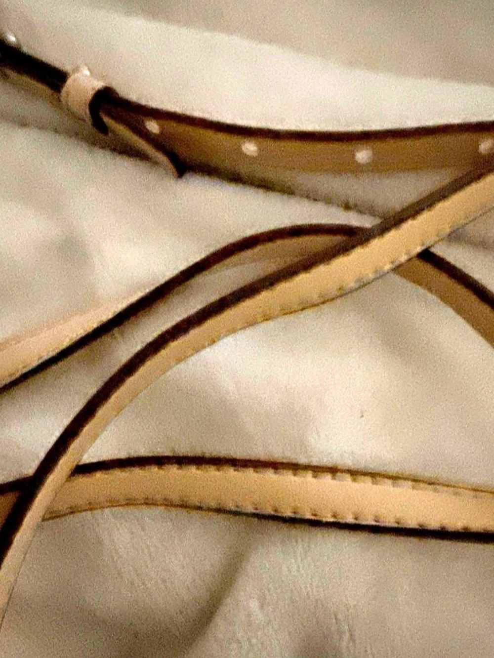 Stella & Dot Waverly 3 in 1 Woven Crossbody Bag in Beige & White - Picture 11 of 12